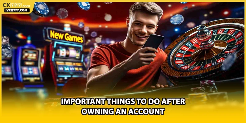 Important things to do after owning an account