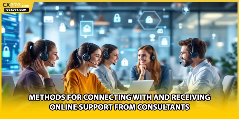 Methods for connecting with and receiving online support from consultants
