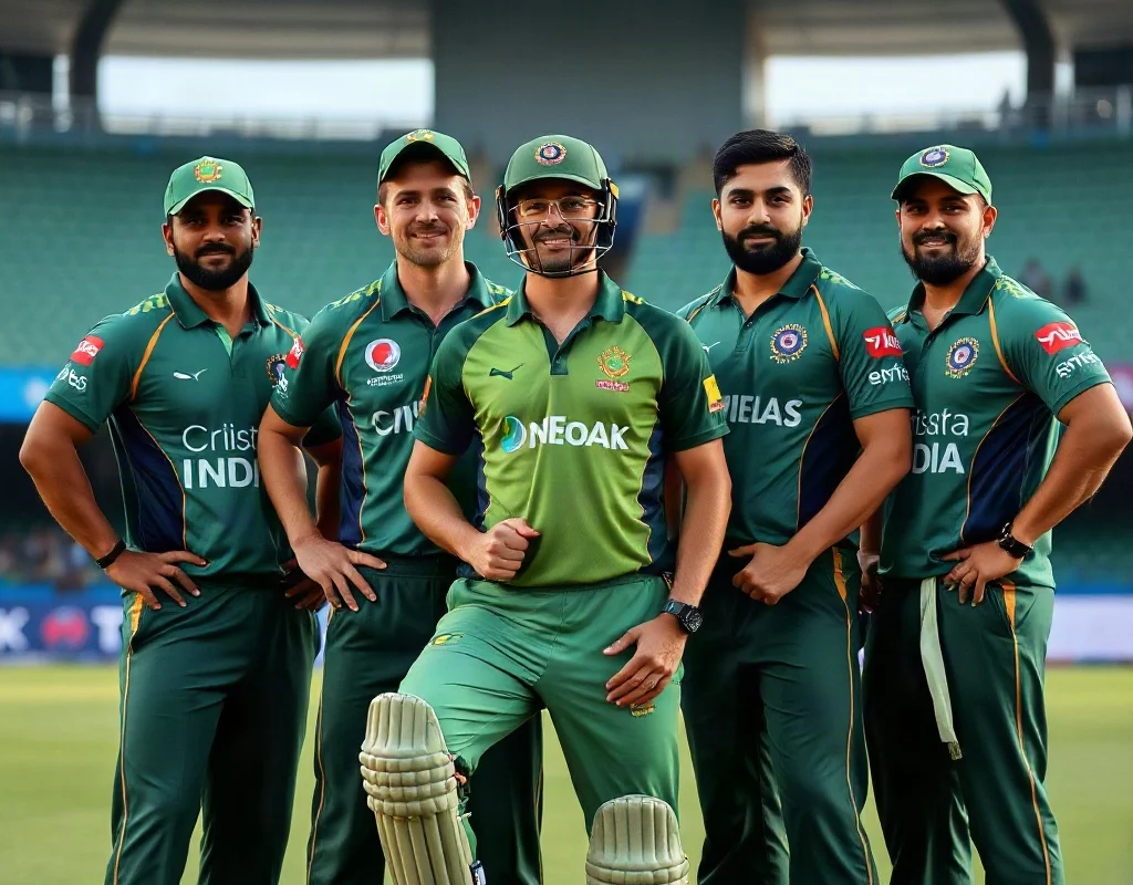 Pakistan cricket team T20 squad posing together