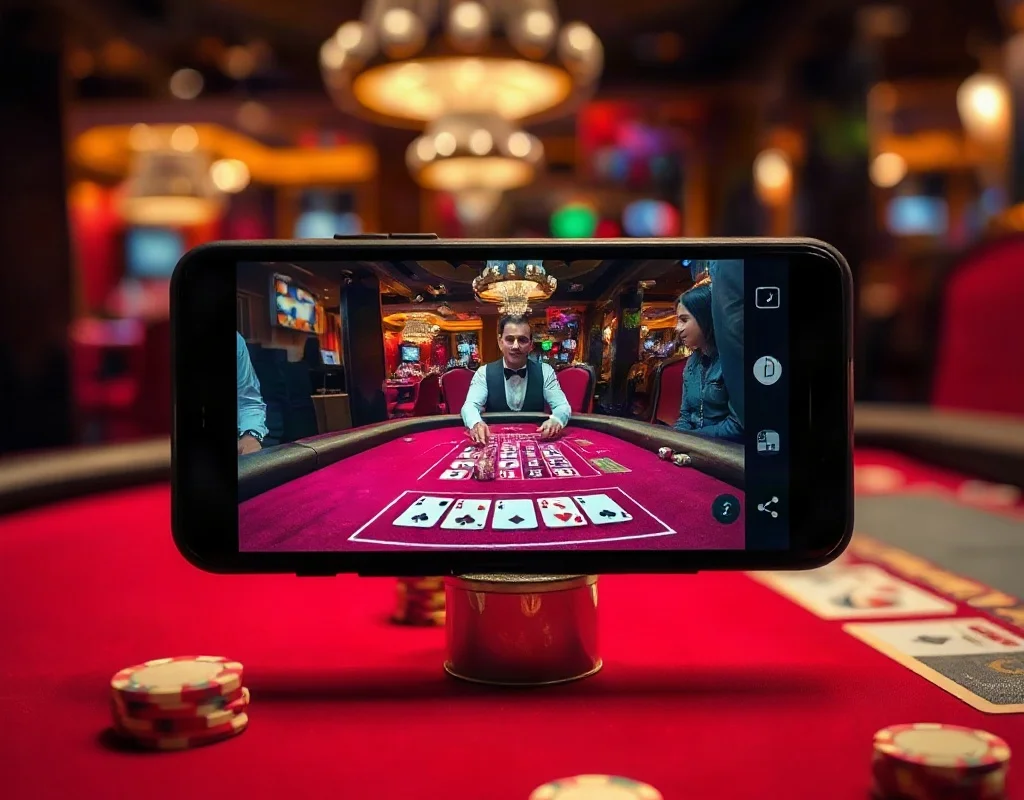 Live casino games available on X777 app.